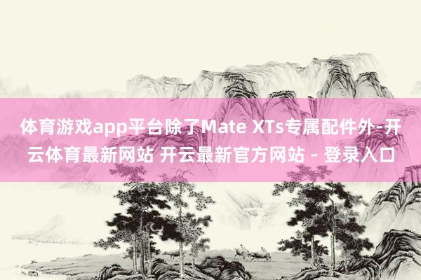 体育游戏app平台除了Mate XTs专属配件外-开云体育最新网站 开云最新官方网站 - 登录入口