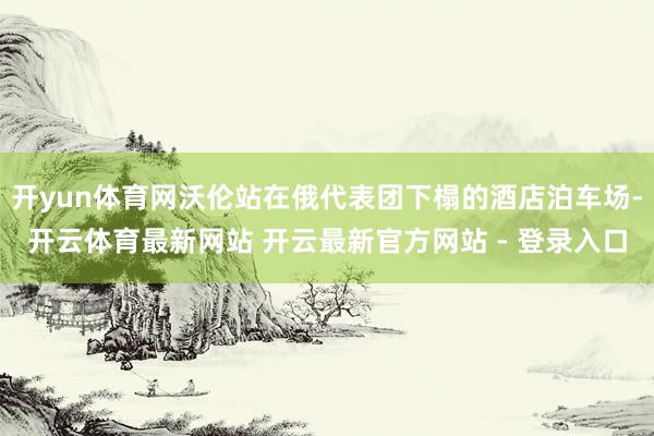 开yun体育网沃伦站在俄代表团下榻的酒店泊车场-开云体育最新网站 开云最新官方网站 - 登录入口